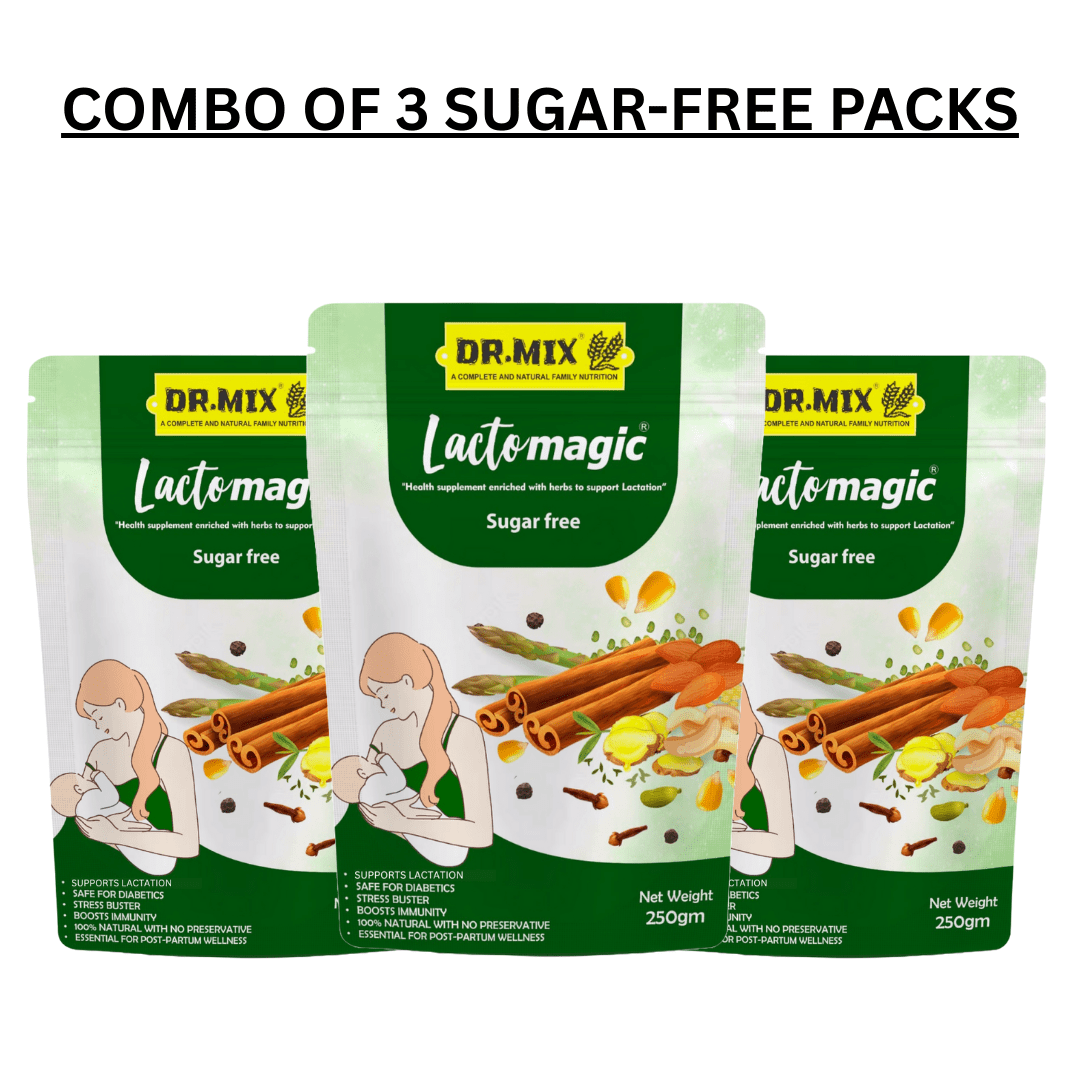 Lactomagic™ Lactation Supplement Powder Refill Pack – 250 gm (Regular & Sugar-free) for Breastfeeding Mothers