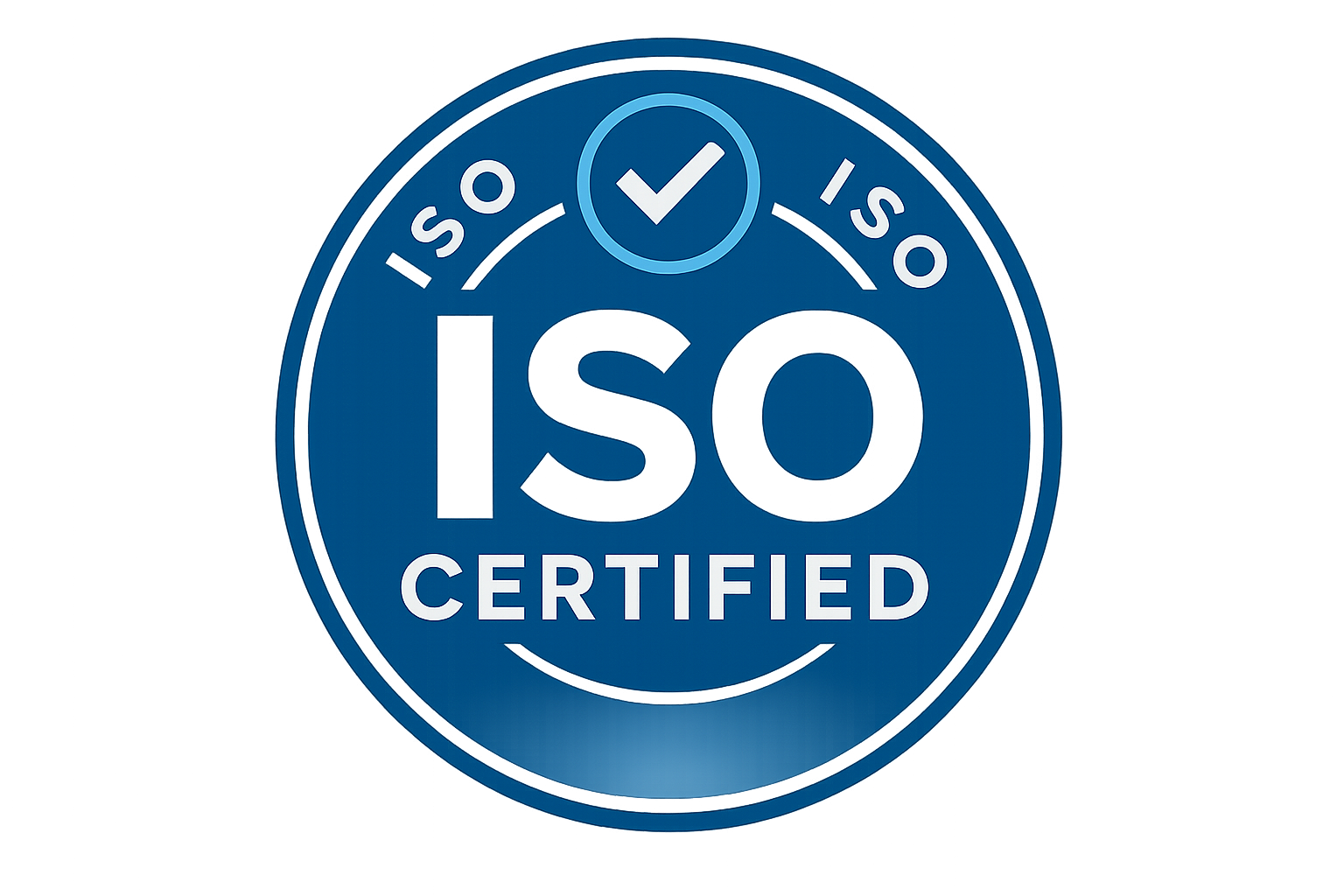 create a icon which say ISO Certified