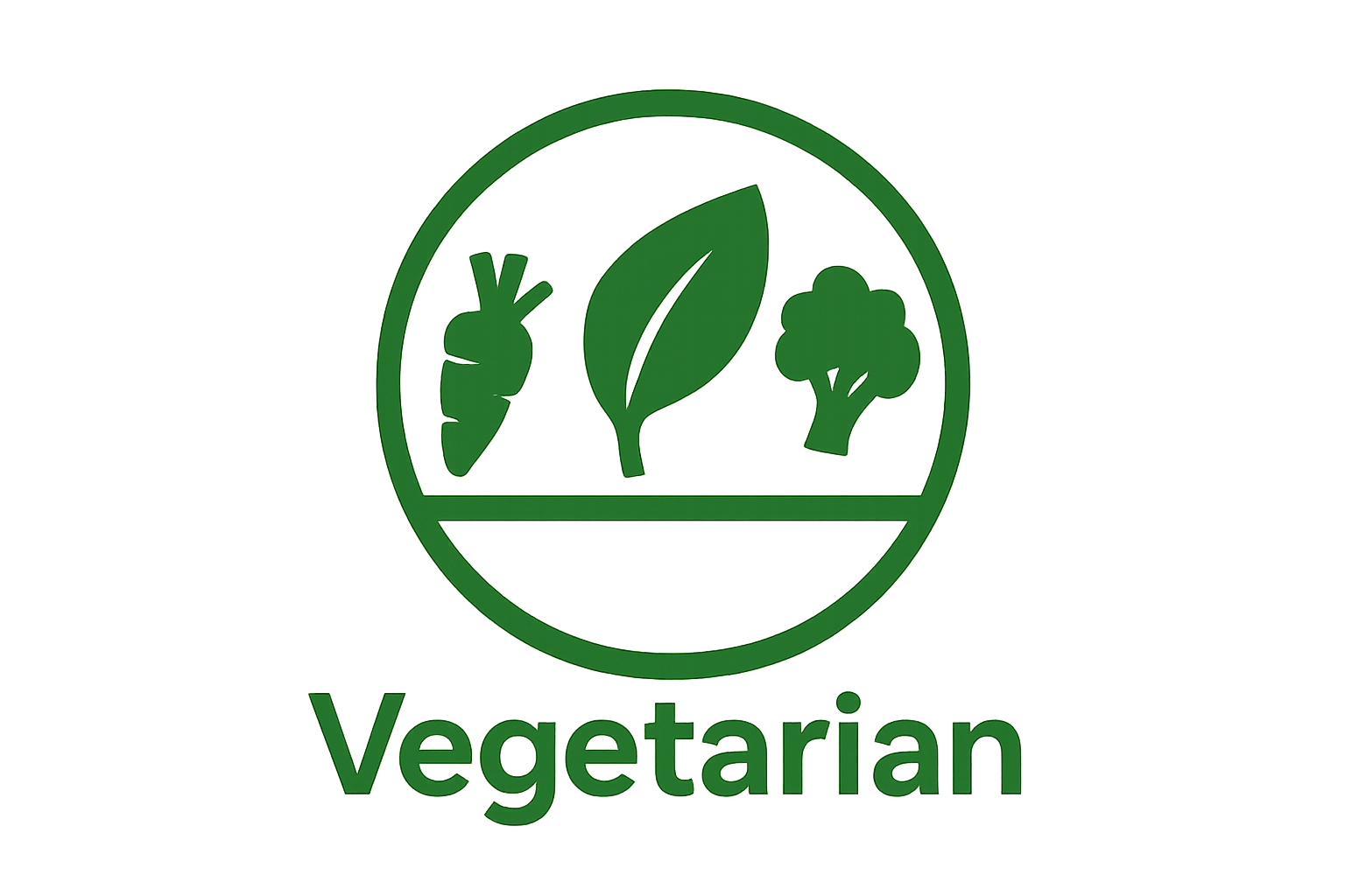 Create anicon which says Vegitarian